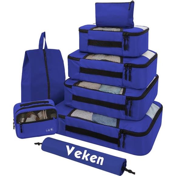 8Pcs Packing Cubes for Suitcases Organizer Bags Set for Travel Essentials Bags - Picture 1 of 7